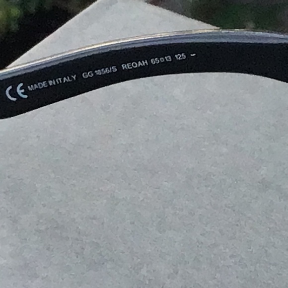 Gucci Aviator Sunglasses in Dark Ruthenium Gray Polarized 1856/S Made in Italy - Picture 13 of 16